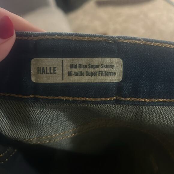 TRUE RELIGION Halle mid rise super distressed skinny jeans 26 - Picture 2 of 8